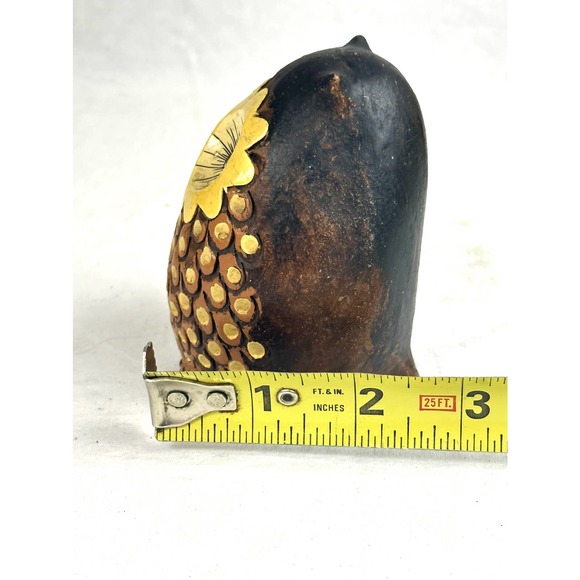 Vintage Ceramic Pottery Owl Wide Eyes Eyelashes Anthropomorphic Hand Painted - Picture 9 of 10